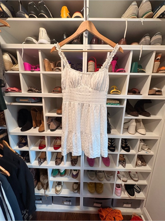 Show Me Your MuMu Dresses & Skirts - Show Me Your Mumu White Ruffled Strap Mini Dress